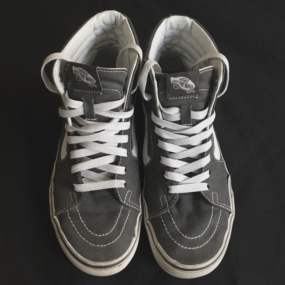 dark grey vans high tops